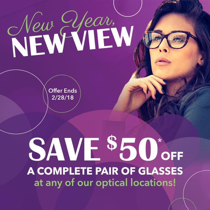 New Year New View Eyeglasses Promotion